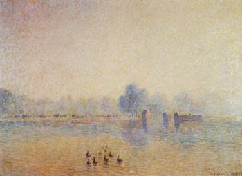 卡米耶 畢沙羅 The Serpentine, Hyde Park, Fog Effect 卡米耶 畢沙羅 The Serpentine, Hyde Park, Fog Effect